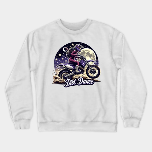 Motocross Crewneck Sweatshirt by Vehicles-Art